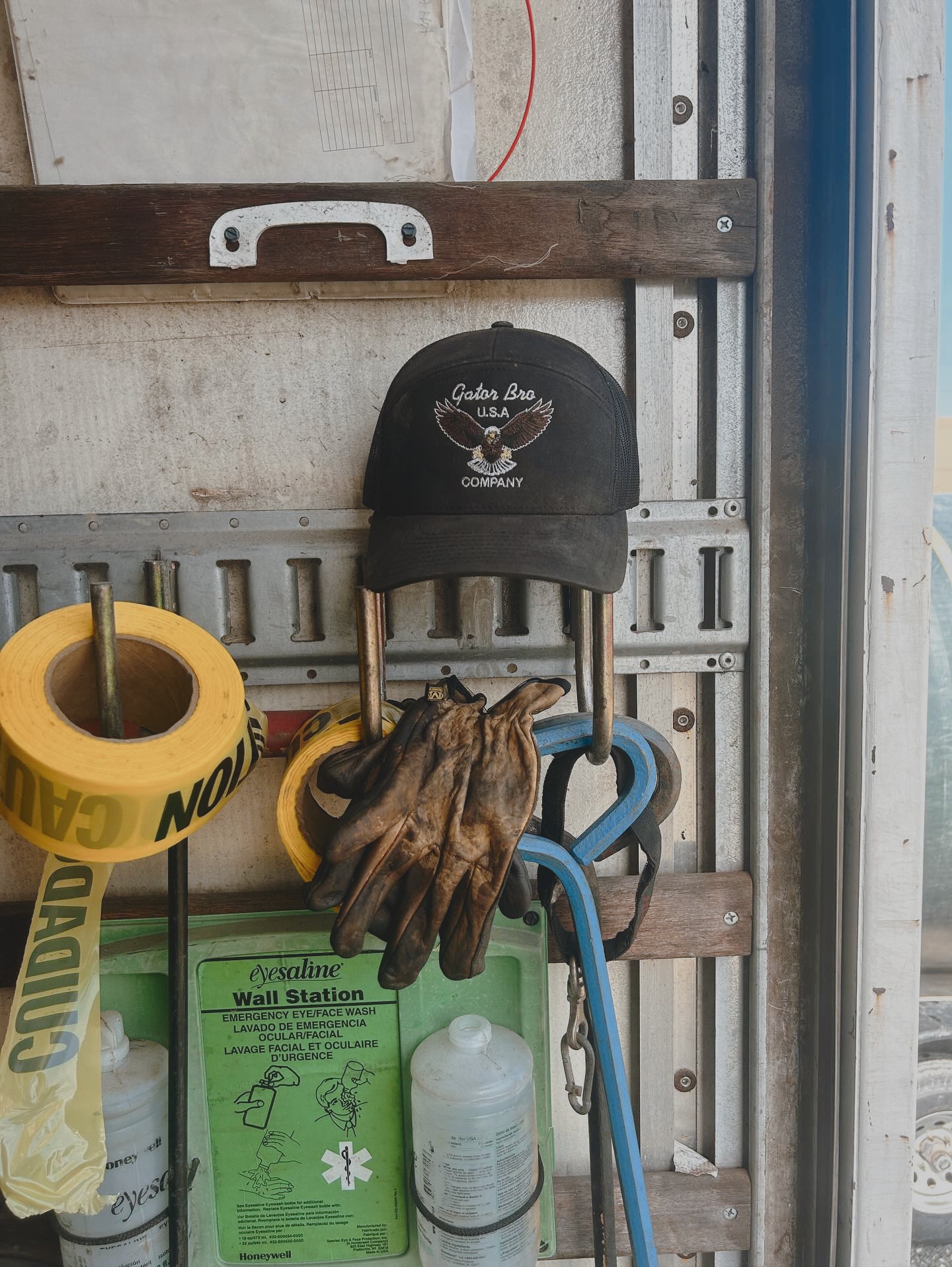 USA Trucker Flat Brim